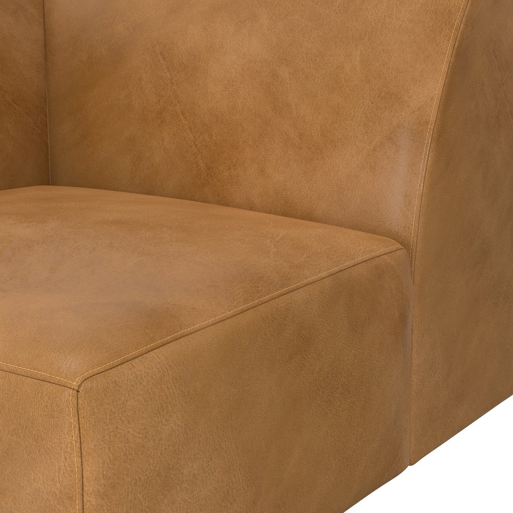 Rex Corner Sofa Module In Genuine Leather. Picture 4