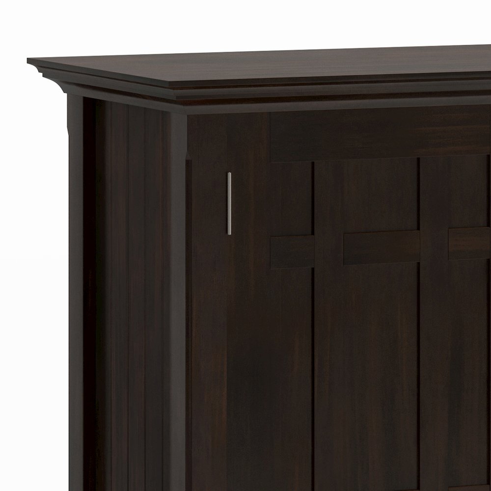 Bedford Solid Wood Sideboard Buffet In Dark Tobacco Brown. Picture 2