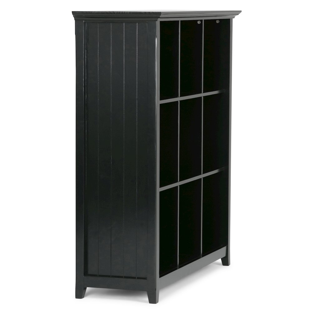 Acadian Solid Wood 9 Cube Bookcase And Storage Unit In Black. Picture 2