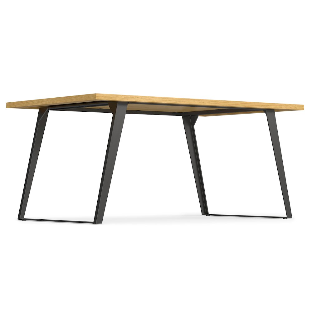 Lowry Dining Table In Oak Veneer. Picture 2