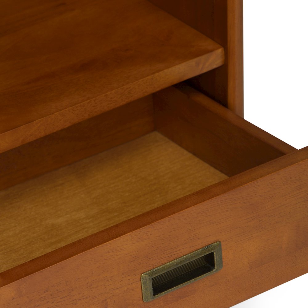 Draper 35 Inch Solid Wood 6 Cubbie Bookcase In Teak Brown (Set Of 2). Picture 6