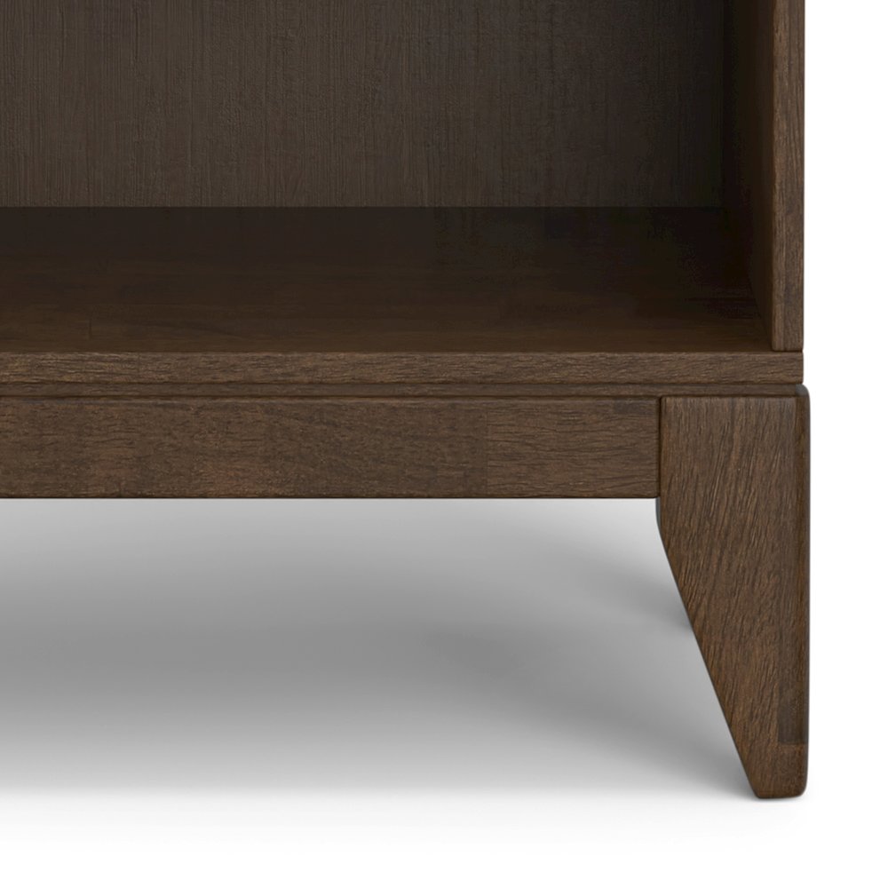 Harper Solid Hardwood 5 Shelf Bookcase In Walnut Brown. Picture 3