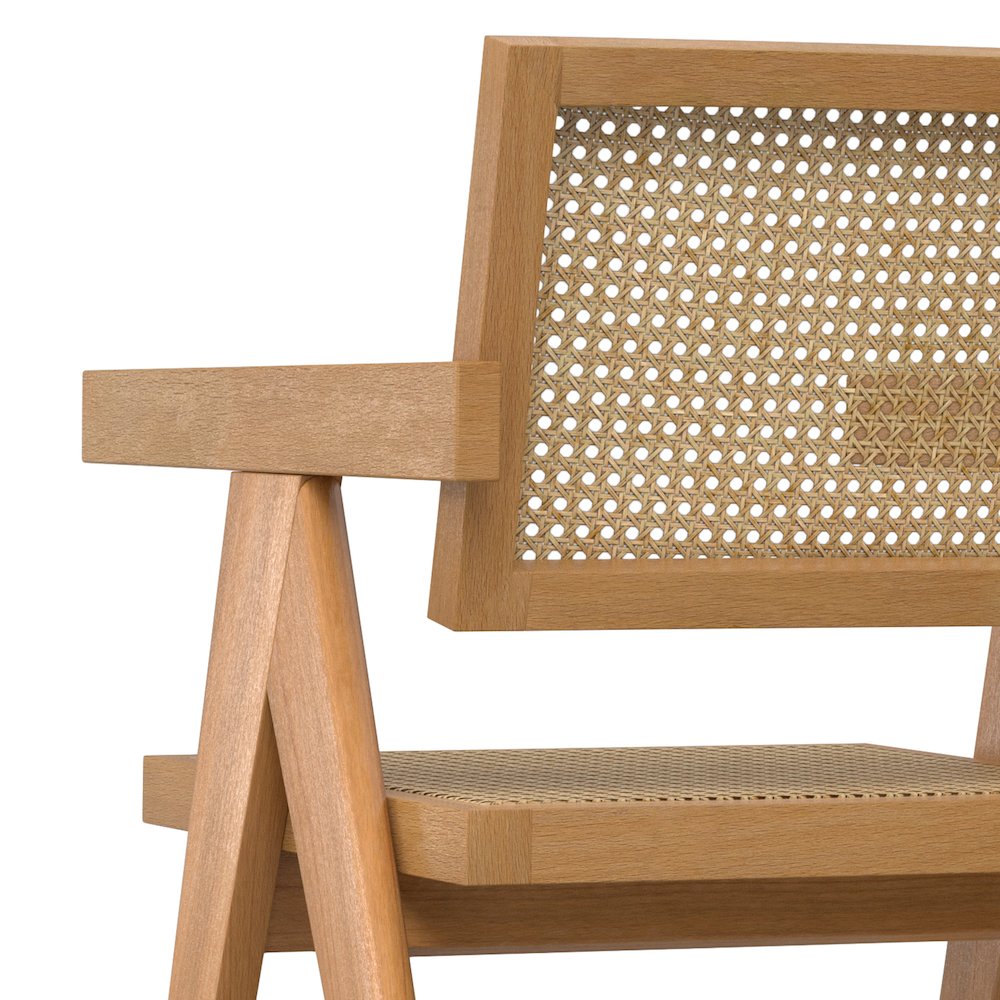 Regina Dining Arm Chair (Set of 2) in Natural. Picture 10