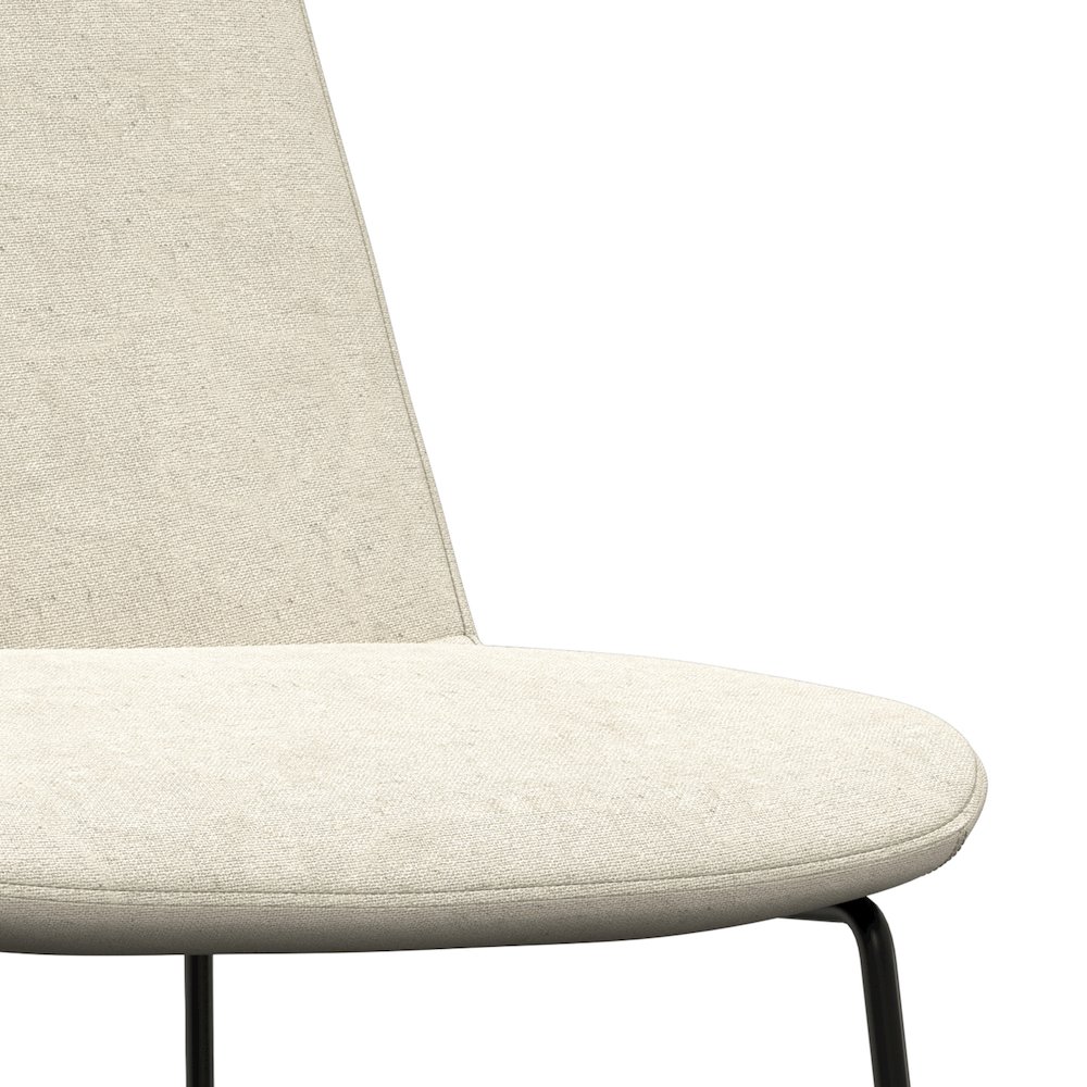 Corina Dining Chair ( Set Of 2 ) In Natural Linen Look Fabric. Picture 3
