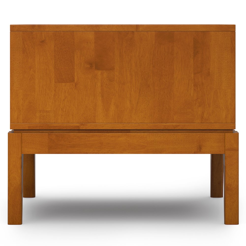 Harper Solid Hardwood End Table In Teak Brown. Picture 2