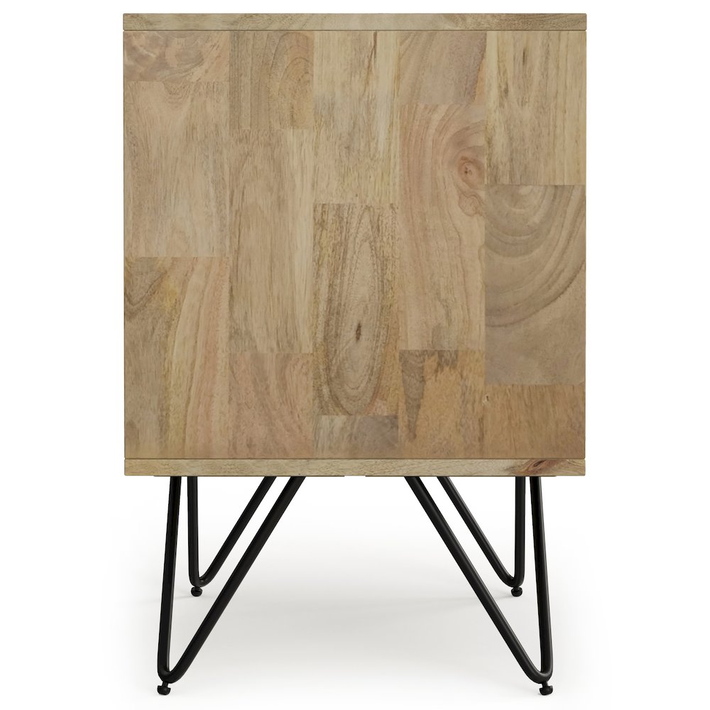 Hunter Solid Mango Wood Nightstand In Natural. Picture 2