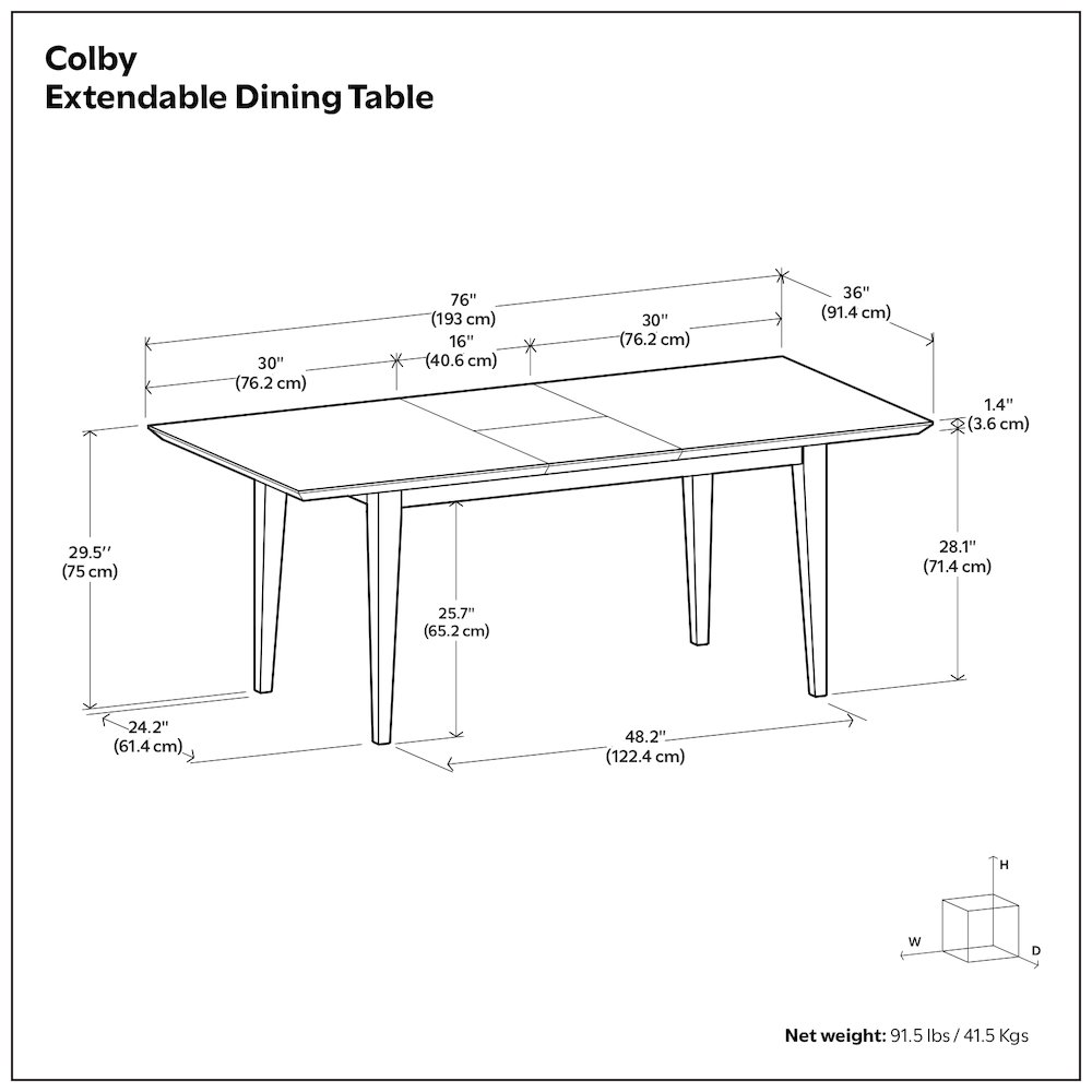 Colby Extendable Dining Table In Oak. Picture 18