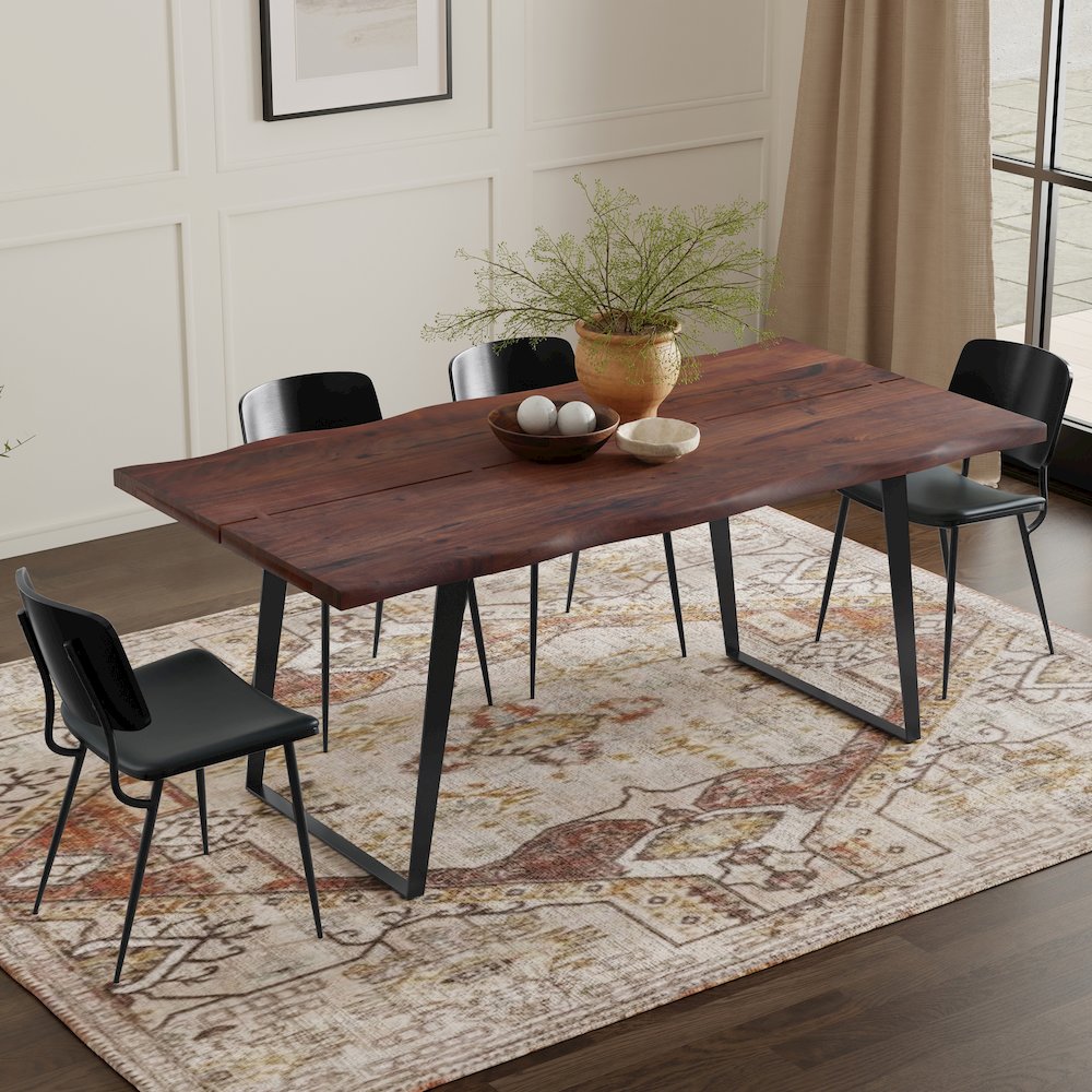 Delta Dining Table In Dark Walnut. Picture 2