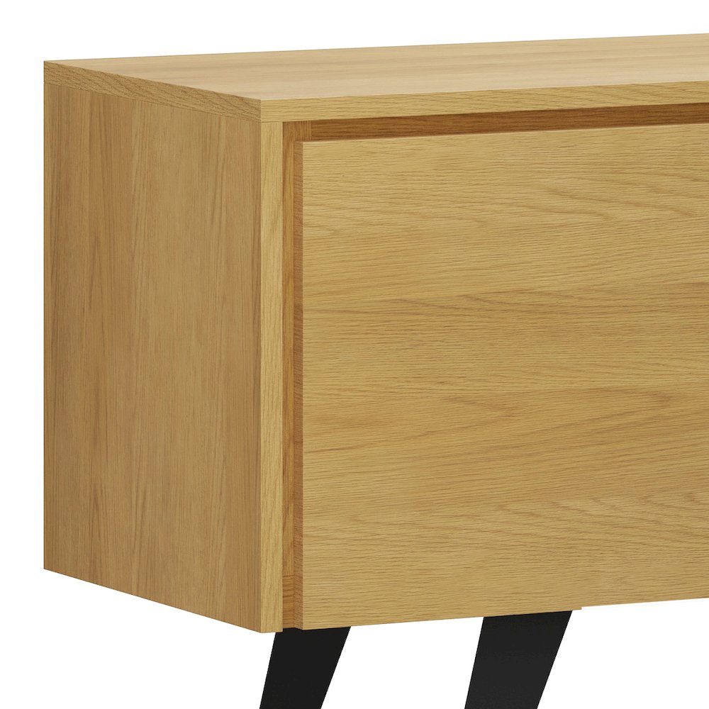 Lowry Tv Media Stand In Oak. Picture 2
