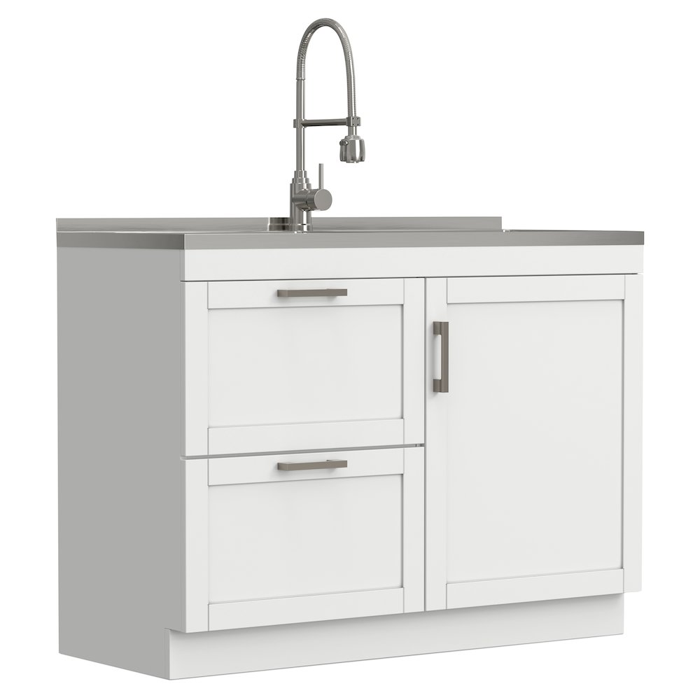 Hennessy All-In-One 46-inch Laundry Utility Sink and Cabinet. Picture 2