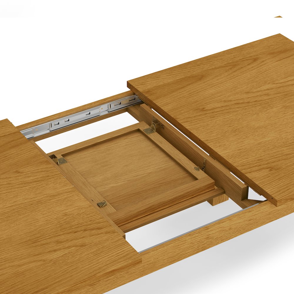 Wilson Extendable Dining Table In Oak Veneer. Picture 13