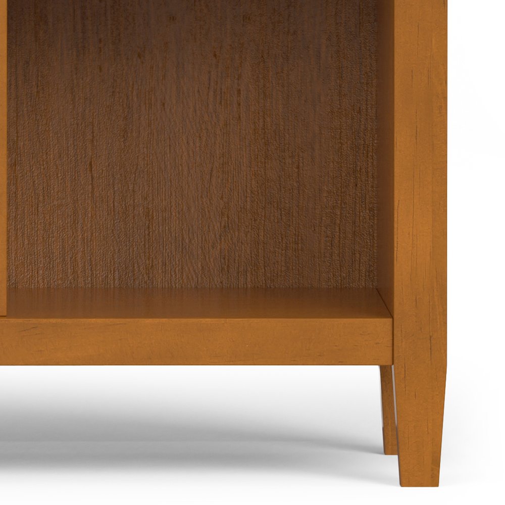 Warm Shaker Solid Wood 9 Cube Storage In Light Golden Brown. Picture 3