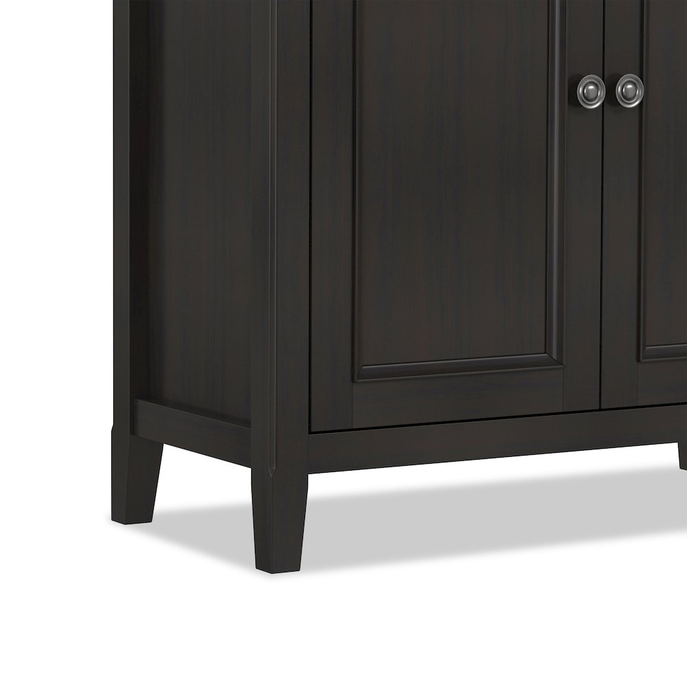 Amherst 37 inch Wide Solid Wood Transitional 2 Door Storage Cabinet. Picture 5