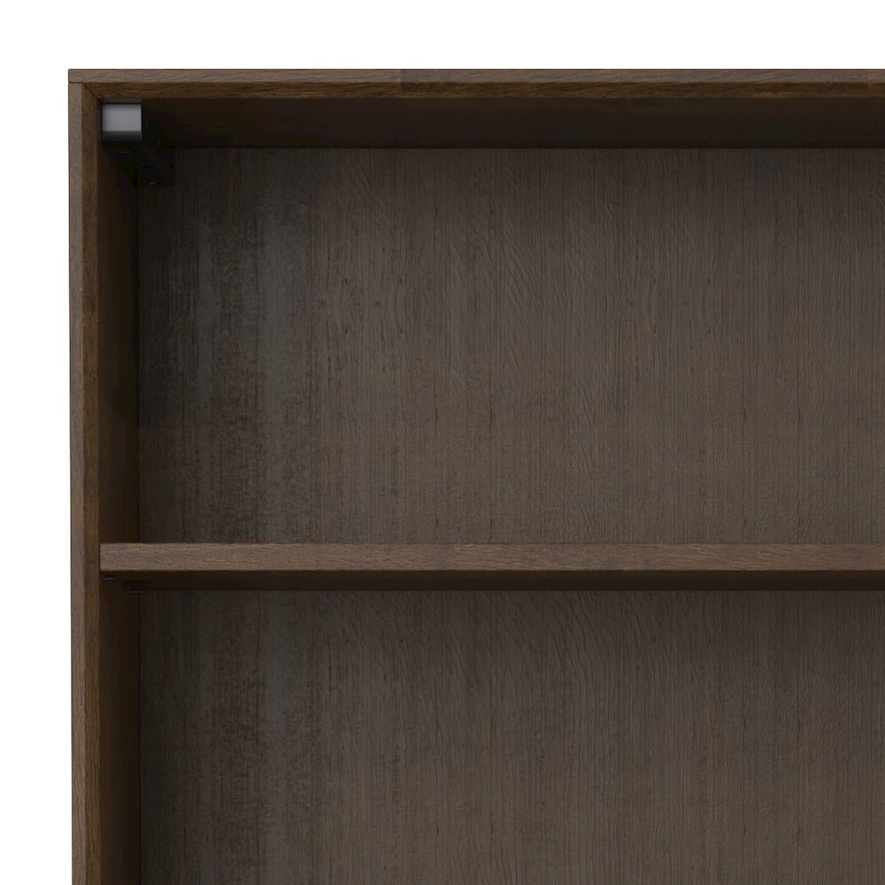Banting Solid Hardwood Mid Century Open Shelf Bookcase In Walnut Brown. Picture 4