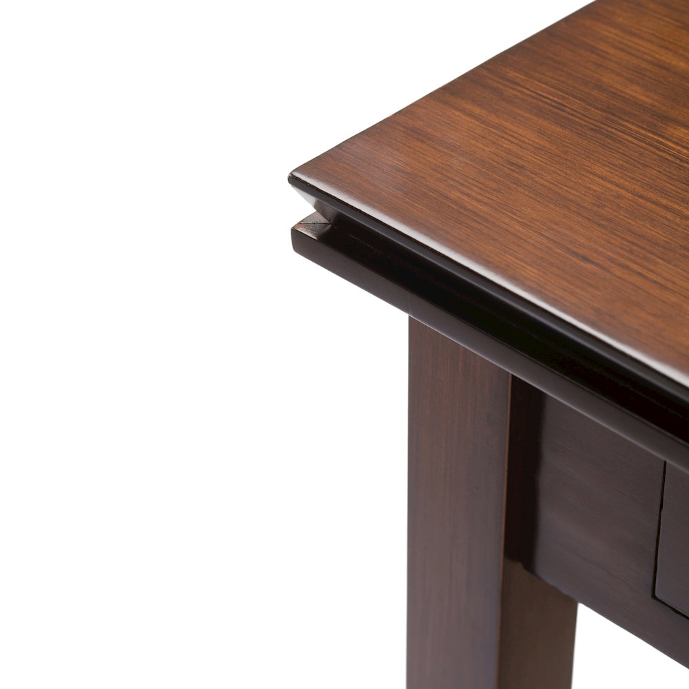 Artisan Solid Wood Coffee Table In Russet Brown. Picture 4