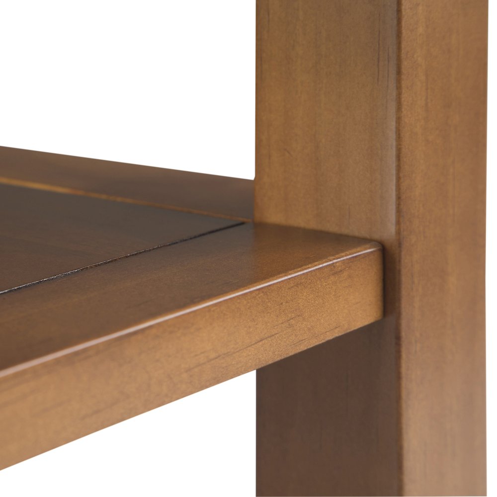14 inch Transitional Narrow Side Table in Light Golden Brown (Set of 2). Picture 5