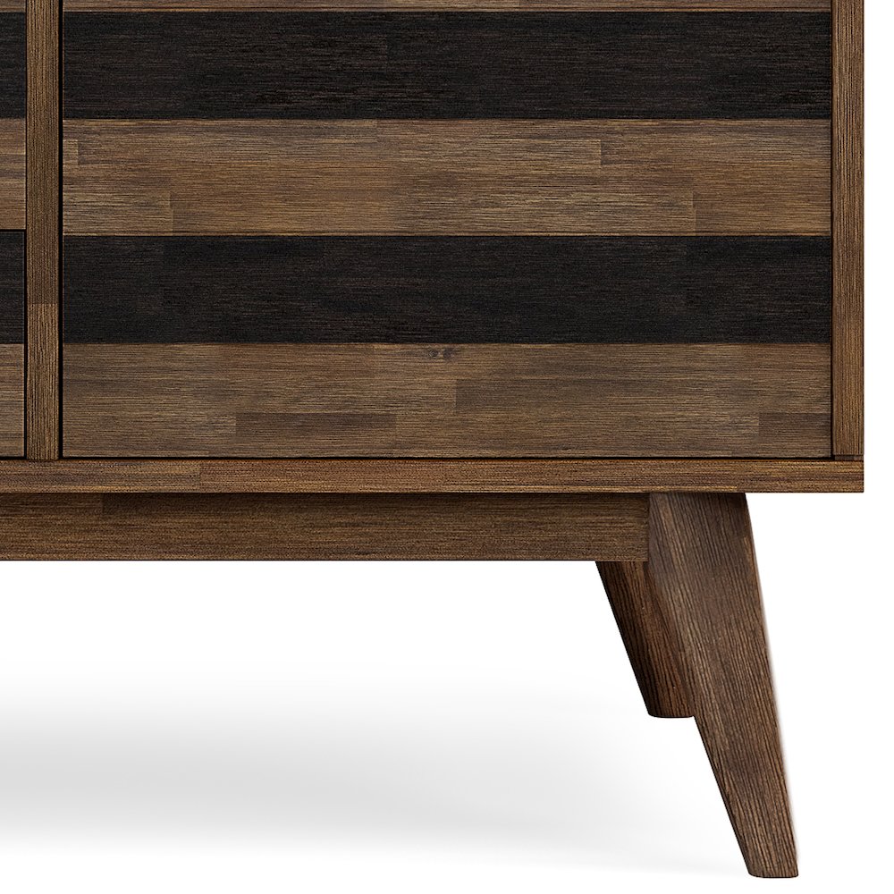 Clarkson Solid Acacia Wood Sideboard Buffet In Rustic Natural Aged Brown. Picture 4