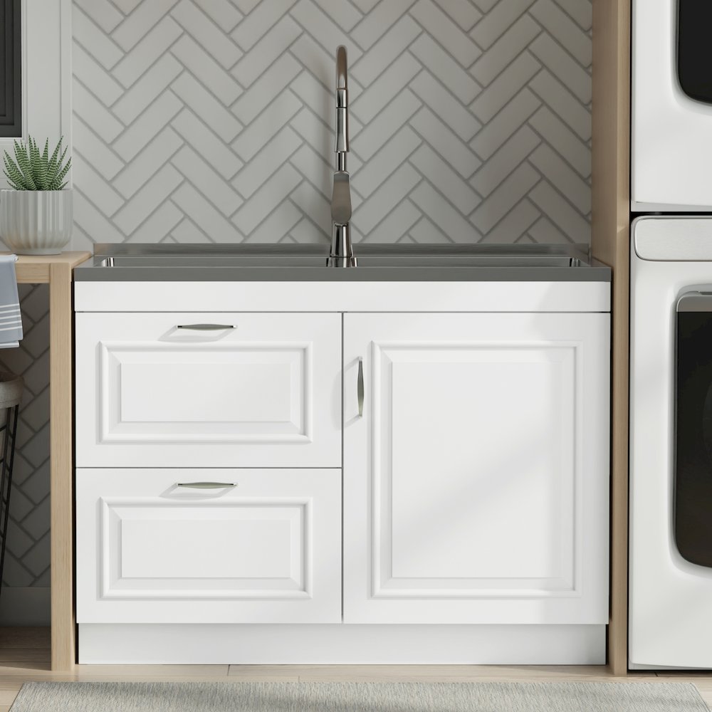 Darwin All-In-One 46-Inch Laundry Utility Sink And Cabinet. Picture 7