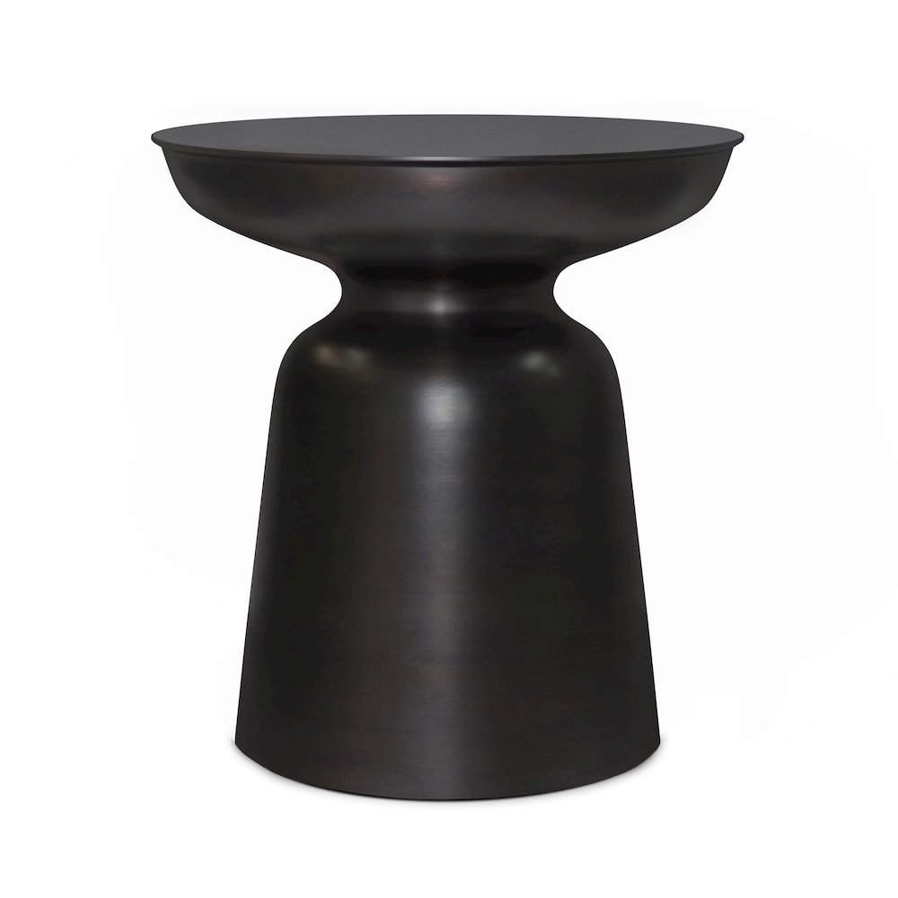 Toby Metal Accent Table In Antique Copper. Picture 1