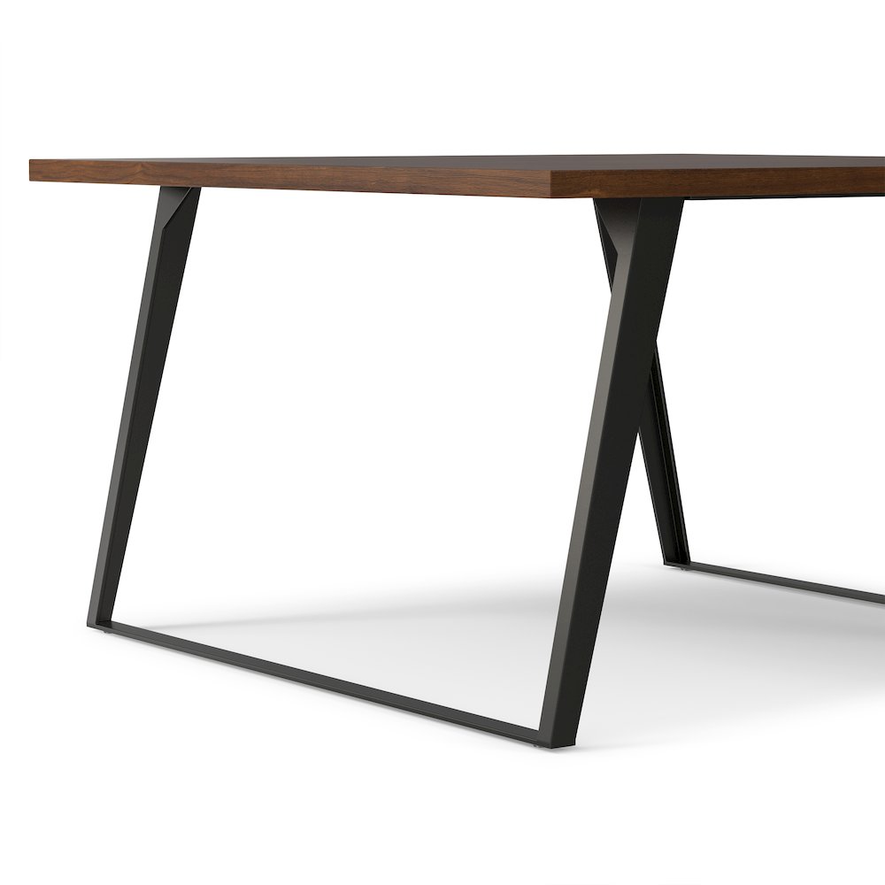 Lowry Square Dining Table In Walnut Veneer. Picture 8