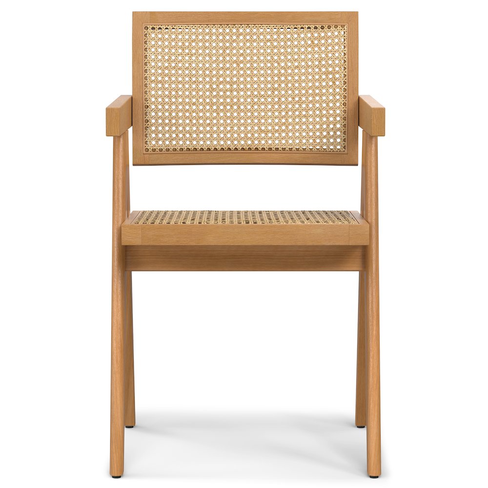 Regina Dining Arm Chair (Set of 2) in Natural. Picture 4