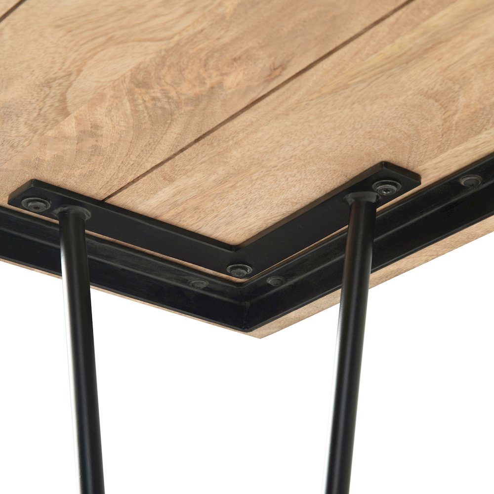 Hunter Solid Mango Wood Dining Table In Natural. Picture 8