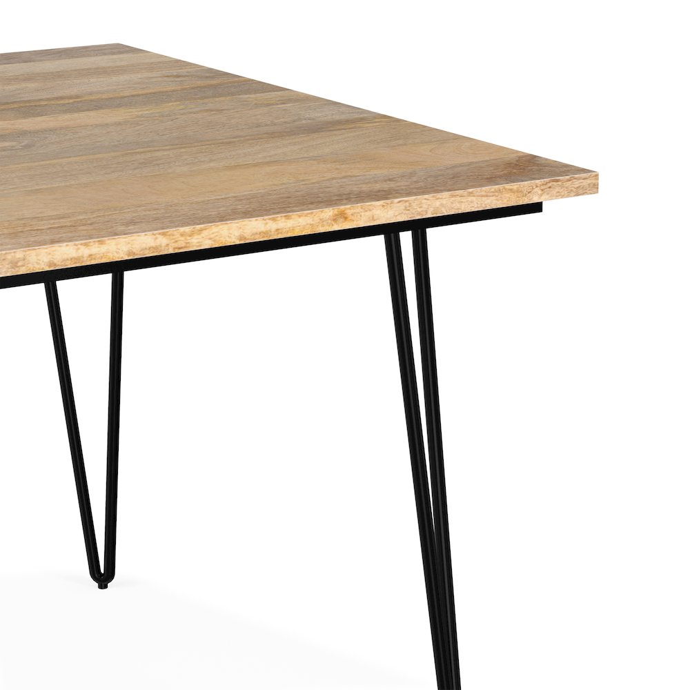 Hunter Solid Mango Wood 42 Inch Square Dining Table In Natural. Picture 11