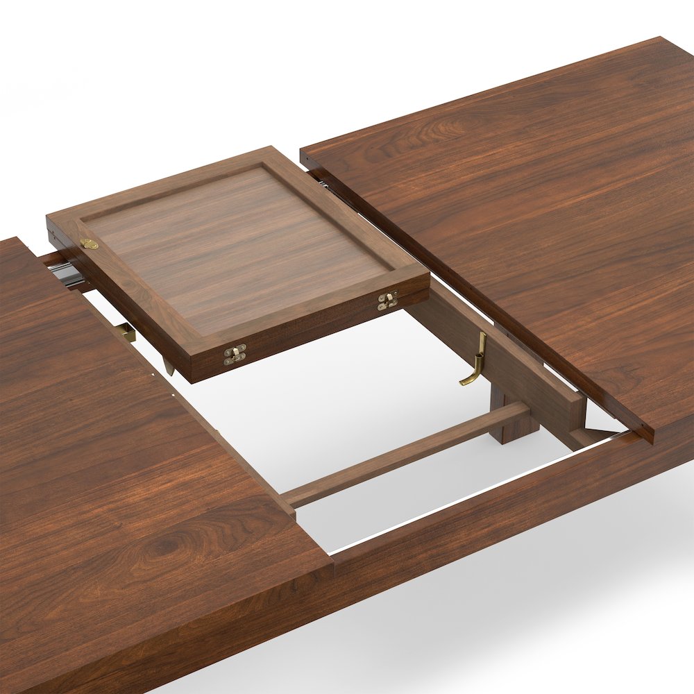 Wilson Extendable Dining Table In Walnut Veneer. Picture 12
