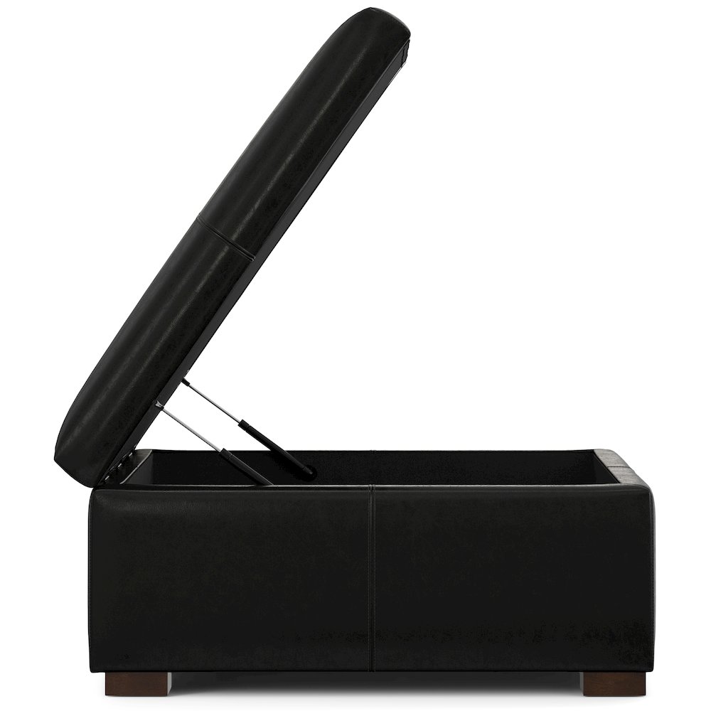 36 inch Wide Contemporary Square Square Coffee Table Storage Ottoman. Picture 4