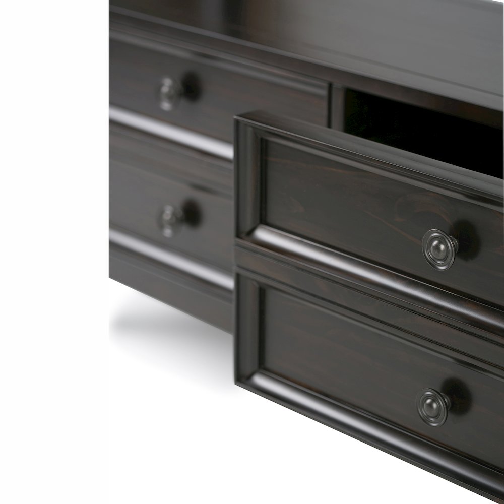 Amherst Solid Wood Console Sofa Table In Hickory Brown. Picture 3