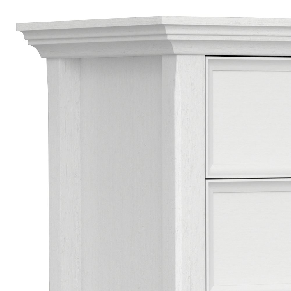 Amherst 24 inch Solid Wood Traditional Bedside Table in White (Set of 2). Picture 3