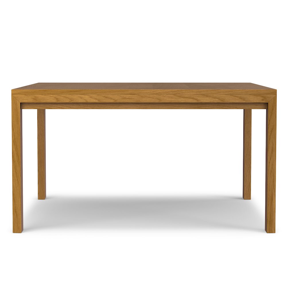 Wilson Square Dining Table In Oak Veneer. Picture 5