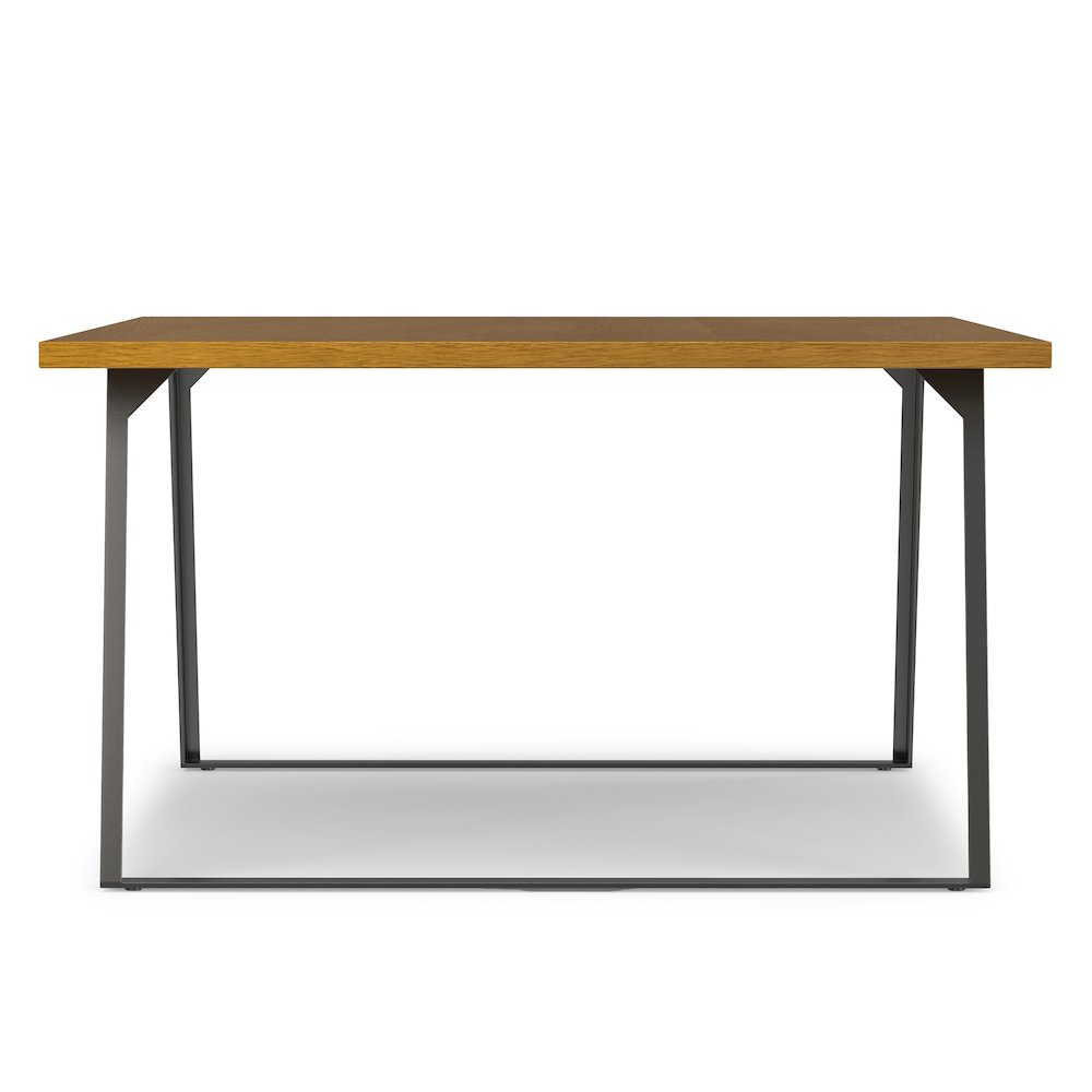 Lowry Square Dining Table In Oak Veneer. Picture 7