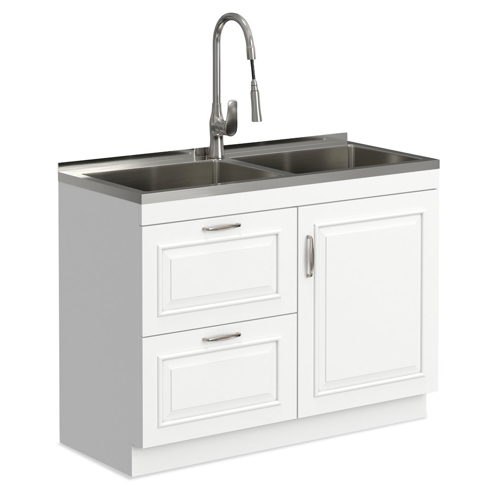 Darwin All-In-One 46-Inch Laundry Utility Sink And Cabinet. Picture 2
