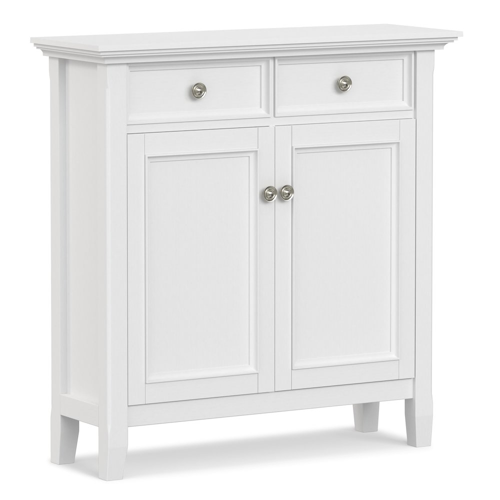 Amherst 36 inch Wide Solid Wood Transitional Storage Cabinet in White. Picture 1