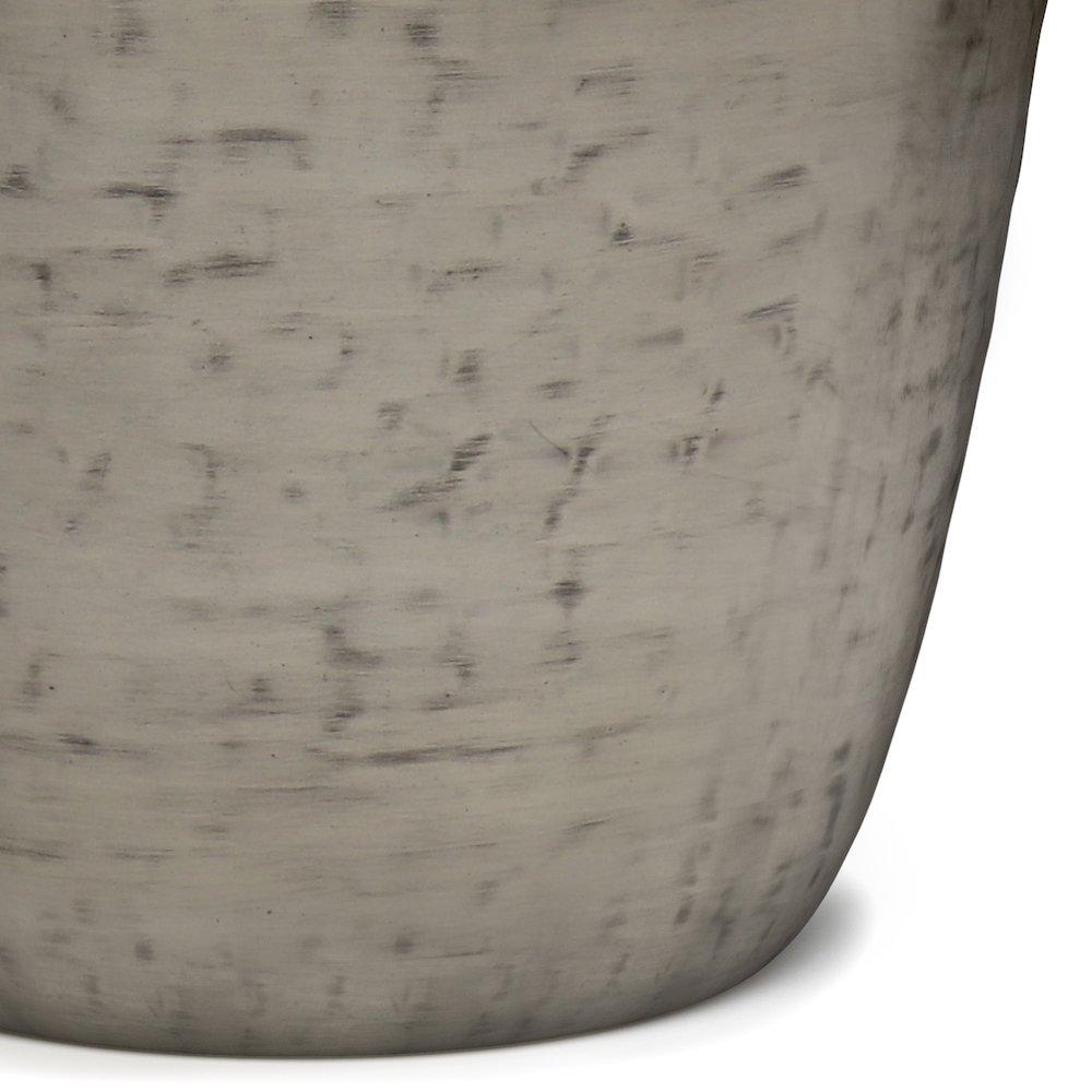 Garvy Metal Side Table In Antique Silver. Picture 3