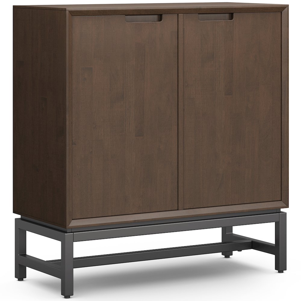 Banting Solid Hardwood Medium Storage Cabinet In Walnut Brown. Picture 1