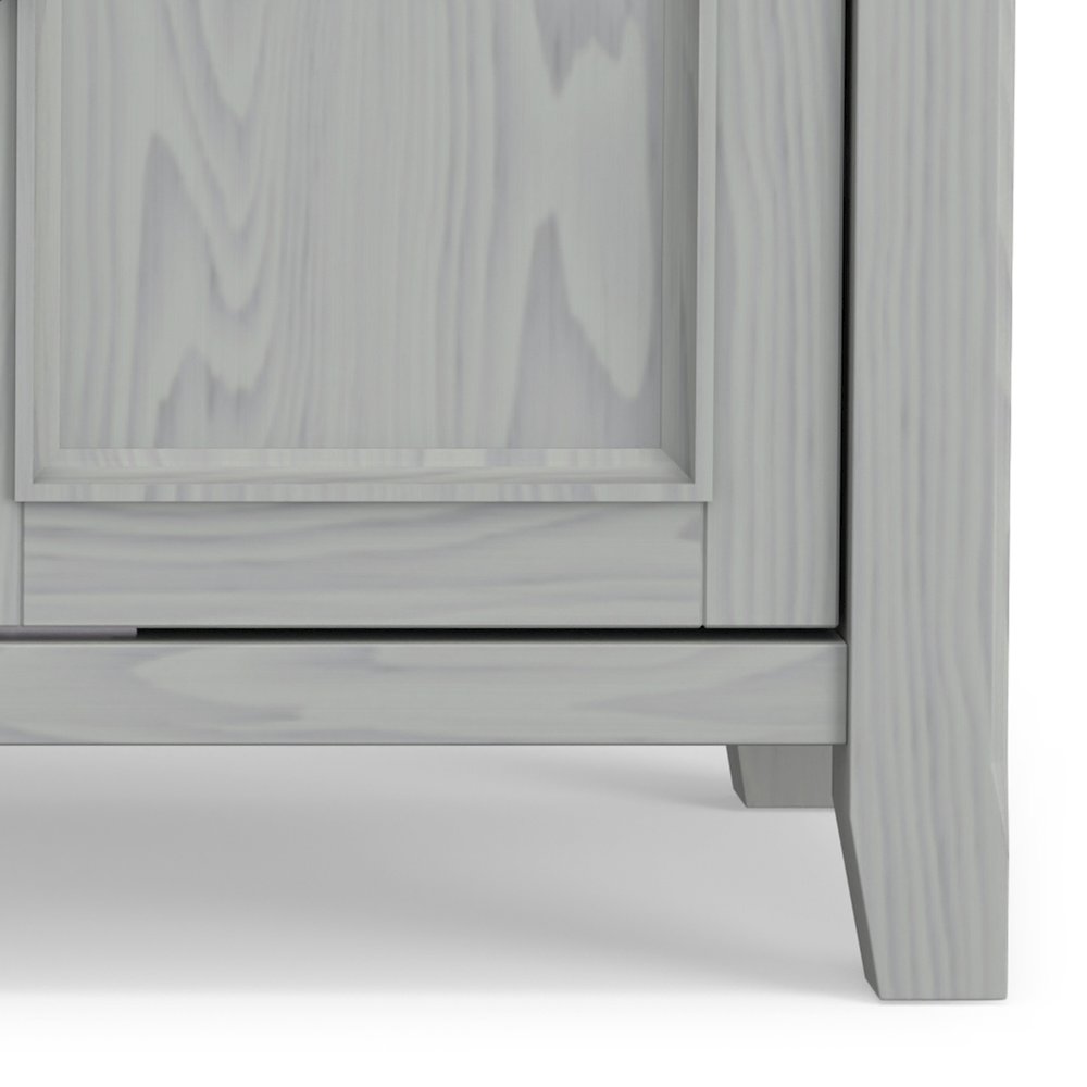 Amherst Solid Wood Tv Media Stand In Fog Grey For Tvs Up To 60 Inches. Picture 3