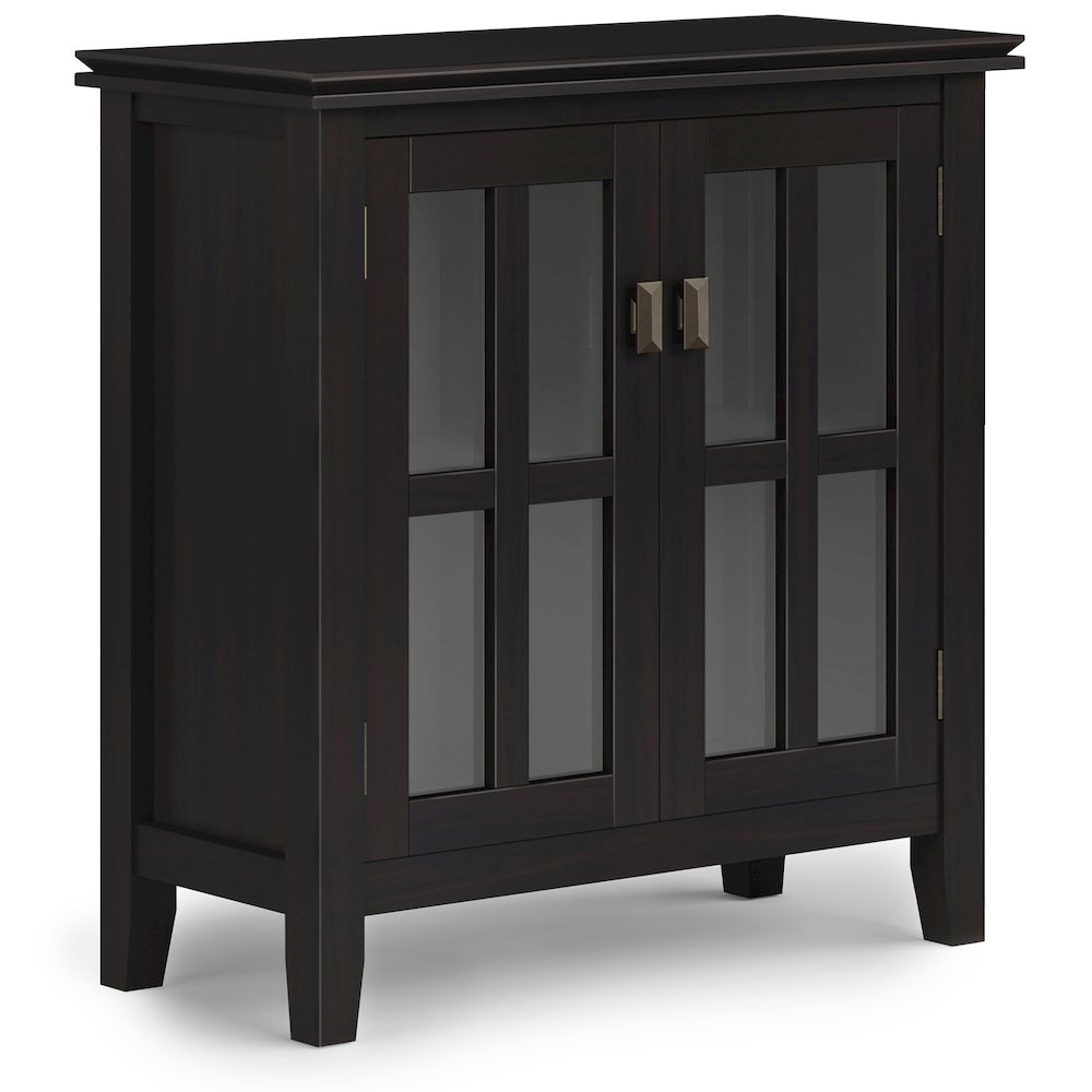 Artisan Solid Wood Low Storage Cabinet In Hickory Brown. Picture 1