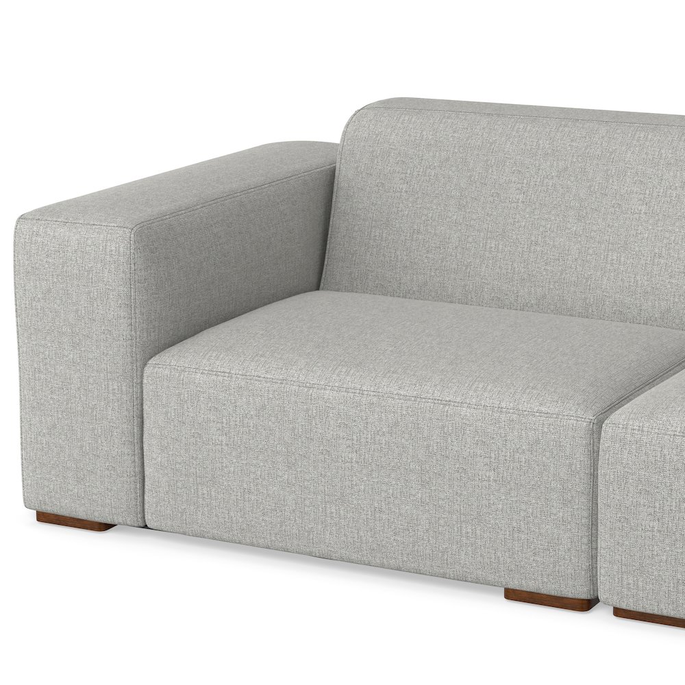 Rex 2-Seater Modular Sofa And Ottoman Set In Tightly Woven Performance Fabric. Picture 4