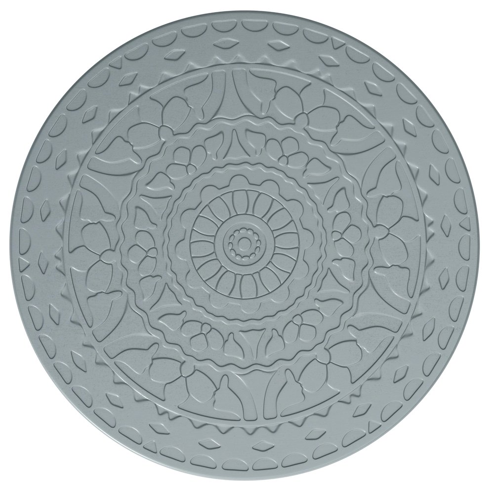Sherbourne SOLID MANGO WOOD Side Table in Grey. Picture 4