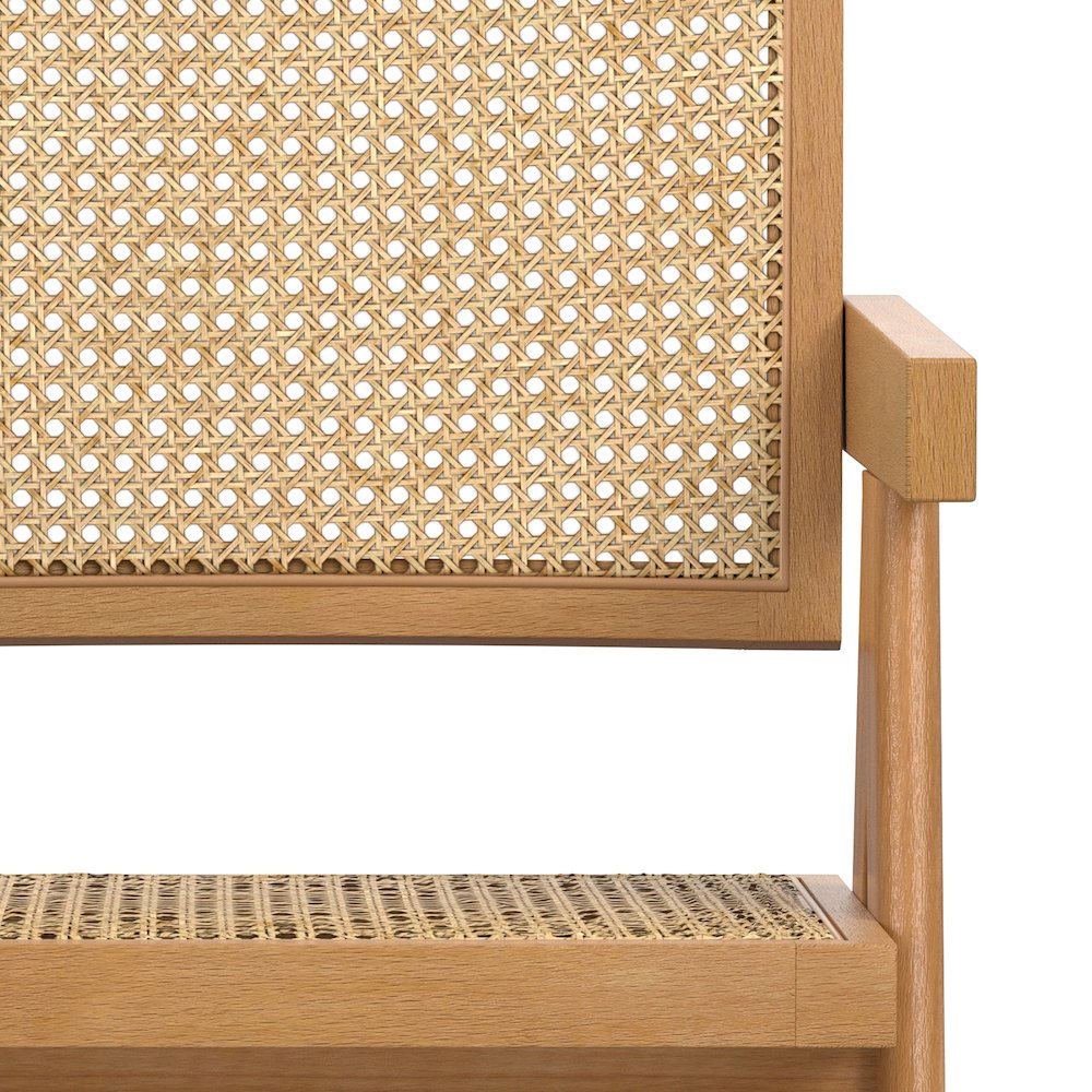 Regina Dining Arm Chair (Set of 2) in Natural. Picture 8