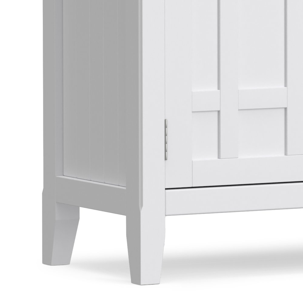 Bedford 54 inch Wide Solid Wood Transitional Sideboard Buffet in White. Picture 5