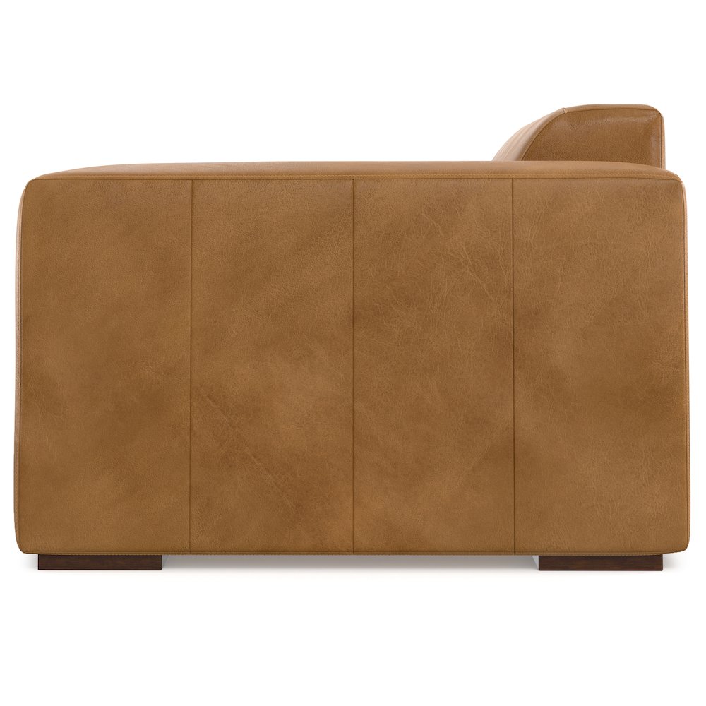 Rex Right-Arm Sofa Module In Genuine Leather. Picture 3