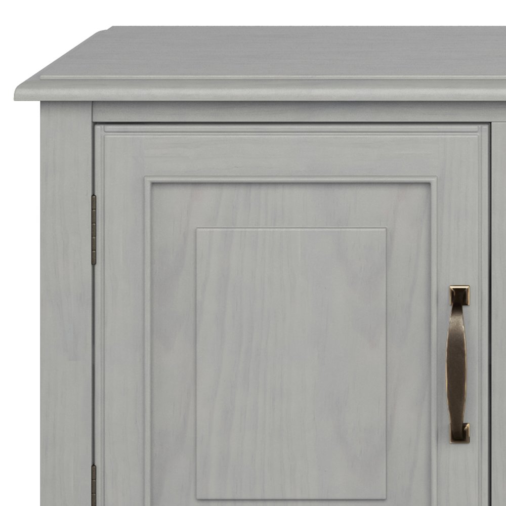 Connaught Solid Wood 72 Inch Wide Tv Stand In Fog Grey For Tvs Up To 80 Inches. Picture 2