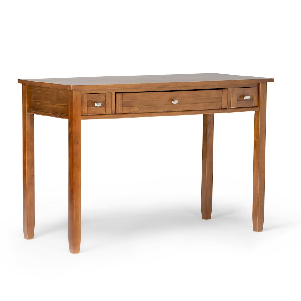 48 inch Wide Desk with 26 inch Wide Bookcase in Light Golden Brown (Set of 2). Picture 2