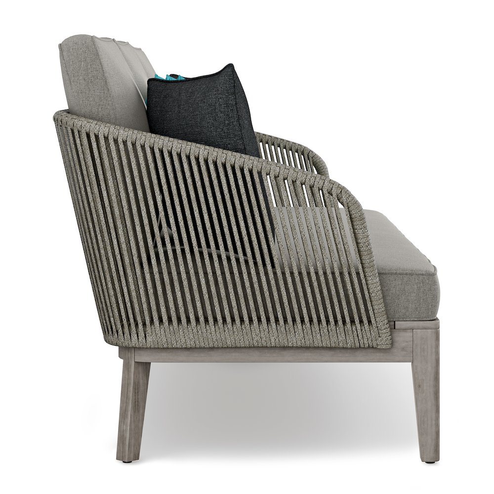 Carmel SOLID ACACIA WOOD Outdoor Sofa in Sand Drift. Picture 4
