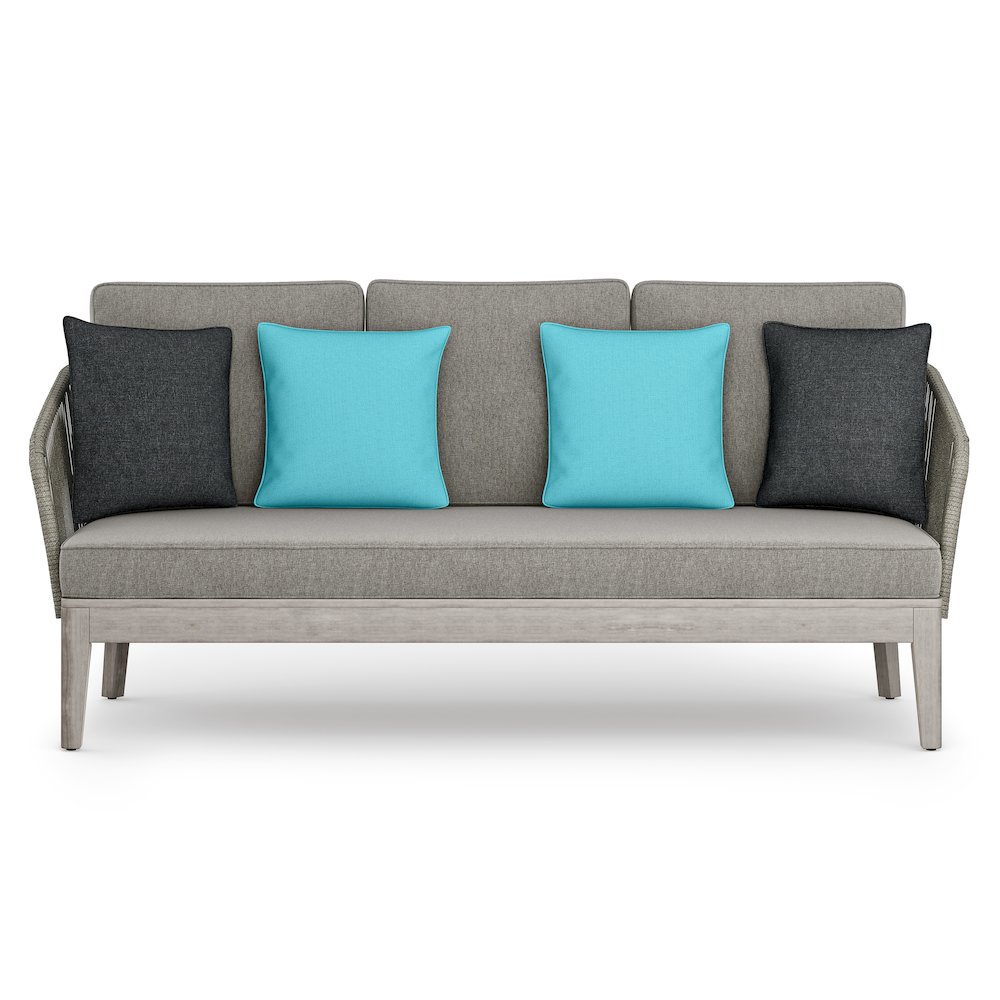 Carmel SOLID ACACIA WOOD Outdoor Sofa in Sand Drift. Picture 2