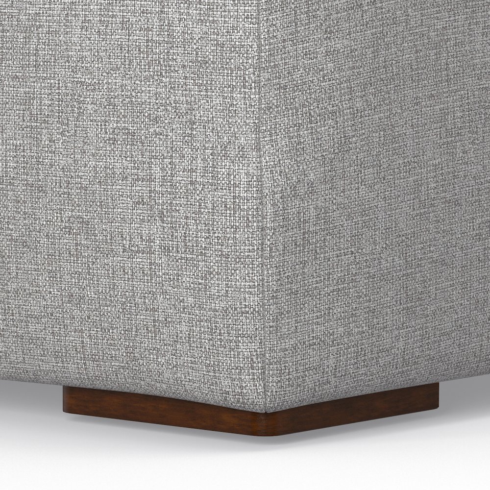 Rex Ottoman In Tightly Woven Performance Fabric. Picture 4