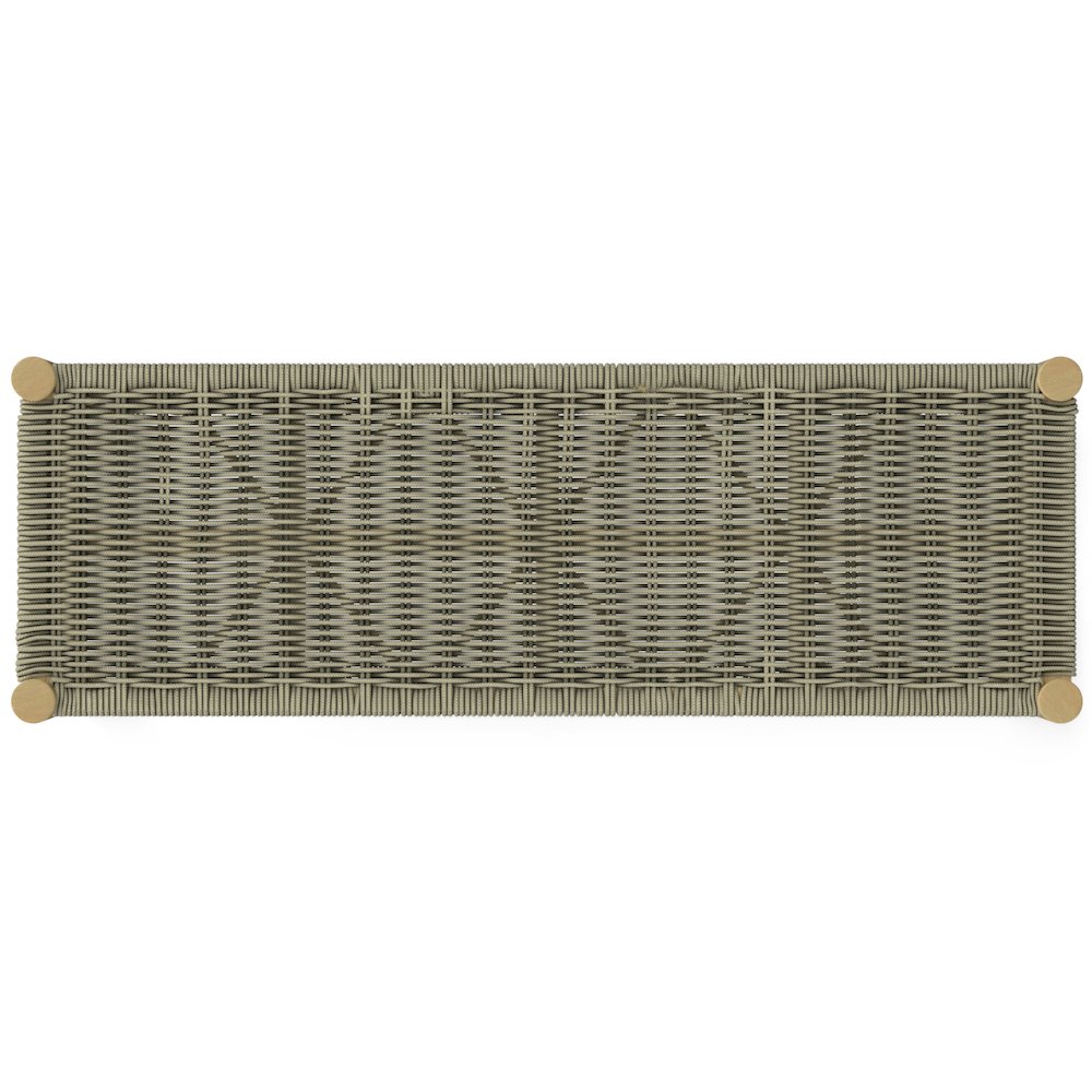 Dahlia Solid Acacia Wood Outdoor Indoor Bench In Natural Taupe. Picture 2